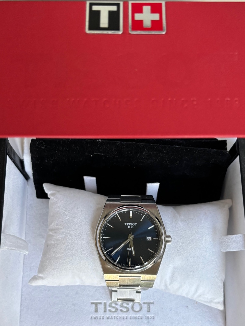 TISSOT PRX Silver Blue Dial Watch